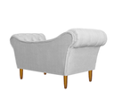 Ver imagem 3 de Namoradeira Recamier Sofá Decorativo 02 Lugares Dubai Corino Branco - Incasa Decor
