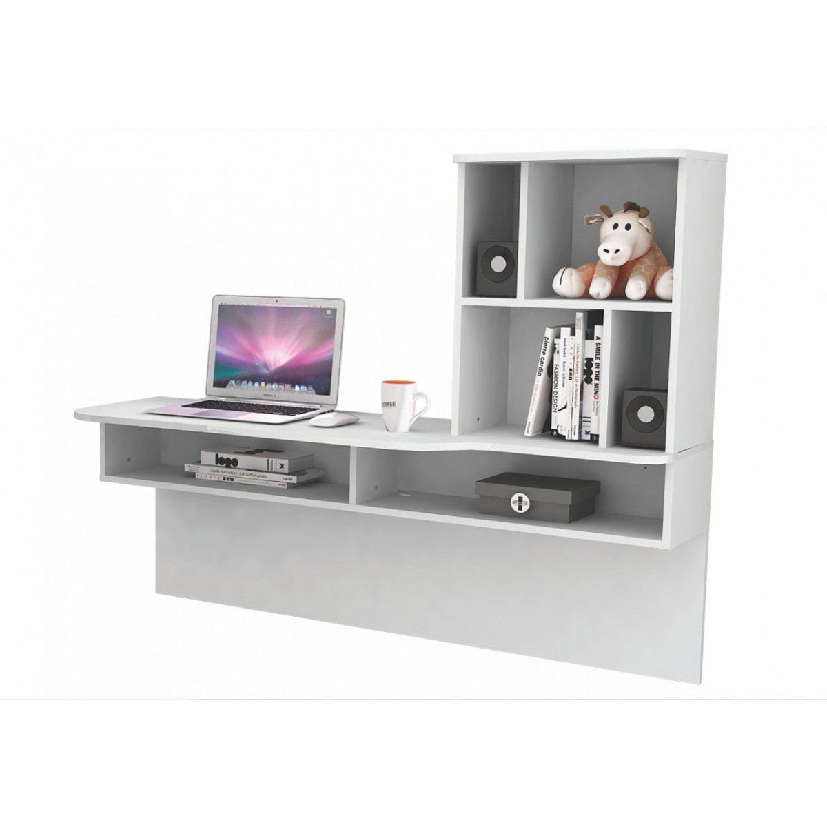 Bancada de Estudo Lilac Suspensa - Colibri | MadeiraMadeira