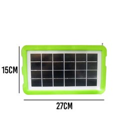 Luminaria Solar Radio Fm Luz de Emergencia Lanterna Usb - 3