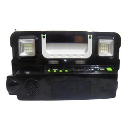 Luminaria Solar Radio Fm Luz de Emergencia Lanterna Usb - 1