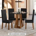 Ver imagem 2 de Mesa para Sala de Jantar Livia Piccola Marrom/Ambar/Preto