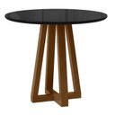 Ver imagem 1 de Mesa para Sala de Jantar Livia Piccola Marrom/Ambar/Preto