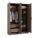 Ver imagem 5 de Guarda Roupa Planejado 100% MDF 4 Portas Orion CabeCasa MadeiraOriginals Marrom/Mocha