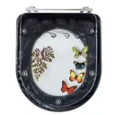 Ver imagem 1 de Tampa de Vaso Poliéster Decorada Borboleta Calypso Preto para louça Incepa