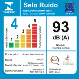 Multiprocessador Philco PMP1600P Glass Turbo 9 em 1 1400W 127V - 6