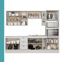 Ver imagem 6 de Armário de Cozinha Completa C Balcão Milla Quest Carraro Branco