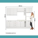 Ver imagem 7 de Armário de Cozinha Completa C Balcão Milla Quest Carraro Branco