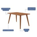 Ver imagem 3 de Mesa de Madeira Adele 130 Cm Madeira/cinamomo- Cimol