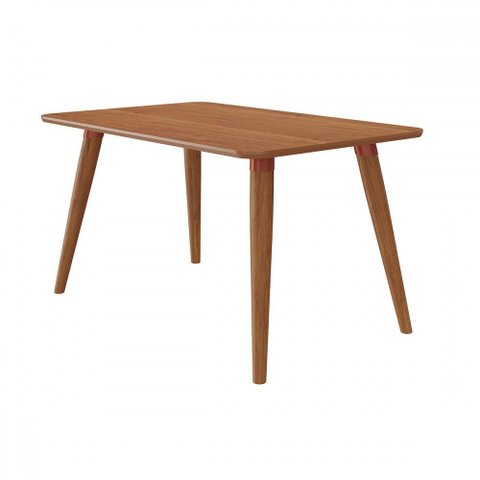 Mesa de Madeira Adele 130 Cm Madeira/cinamomo- Cimol