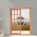 Ver imagem 2 de Porta Balcão de Correr de Madeira Eucalipto Quadriculada 2 Folhas Reto Esel - 2.16 (A) X 1.80 (L)