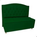 Ver imagem 1 de Kit Cabeceira e Calçadeira com Baú 195 Cm King Casal Diana Suede
