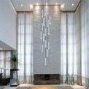 Ver imagem 6 de Lustre Pendente para Sala Pé Direito Duplo Multi Focus Branco