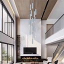 Ver imagem 5 de Lustre Pendente para Sala Pé Direito Duplo Multi Focus Branco