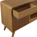 Ver imagem 7 de Buffet Aparador Ripado com Portas Deslizantes e Nichos Riviera Marrom/Cinamomo