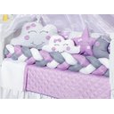 Ver imagem 2 de Jogo Enxoval de Berço para Menina Completo e Cheio Lilás 12p