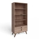 Ver imagem 2 de Cristaleira 2 Portas de Vidro 2 Gavetas 3 Prateleiras Retrô Movelbento