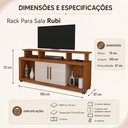Ver imagem 2 de Rack Rubi Mizza Decor