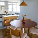 Ver imagem 2 de Mesa de Jantar Tulipa Saarinen Redonda 120 Cm Tampo Imbuia Base Branca