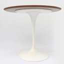 Ver imagem 3 de Mesa de Jantar Tulipa Saarinen Redonda 120 Cm Tampo Imbuia Base Branca