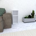 Ver imagem 3 de Mesa Lateral Branca Aparador de Sofa Sala Mesa Lateral Cama Mesa de Canto Sala de Estar