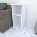 Ver imagem 1 de Mesa Lateral Branca Aparador de Sofa Sala Mesa Lateral Cama Mesa de Canto Sala de Estar