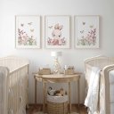 Ver imagem 3 de Kit 3 Quadros Decorativos Infantil - Jardim do Coelhinho NO2 - 40x60 - Moldura Madeira