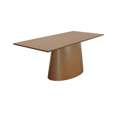 Mesa de Jantar Roma Retangular 135x90cm - Amêndoa - Tampo 135x90cm Laminado Cinamomo