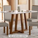 Ver imagem 2 de Mesa de Jantar Livia Largha com Vidro – Madeira/mdf Âmbar/off – Sonetto