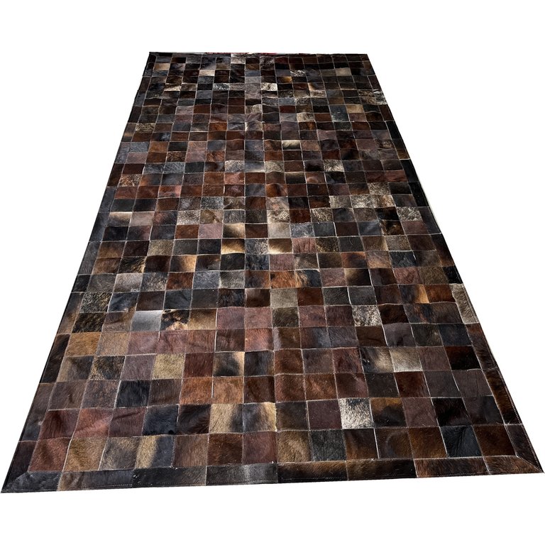 Tapete de couro marrom exótico escuro 1,50x3,00 c/b pç 10x10 Tapete de couro marrom exótico escuro 1,50x3,00 c/b pç 10x10