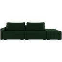 Ver imagem 5 de Sofá Ilha Modulado Milos 252cm Puff Lateral Veludo Verde G33 - Gran Belo