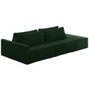 Ver imagem 2 de Sofá Ilha Modulado Milos 252cm Puff Lateral Veludo Verde G33 - Gran Belo
