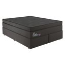 Ver imagem 1 de Cama Box Conjugado Queen com Colchão 158x72x198 Primeline Hr Gazin Cr35302 Chumbo Escuro