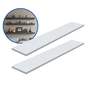 Kit 2 Prateleira Branca 80X15 + Suporte Flutuante Mdf  Organizadora Decoração Cozinha Banheiro Sala - 2