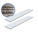 Ver imagem 2 de Kit 2 Prateleira Branca 80X15 + Suporte Flutuante Mdf Organizadora Decoração Cozinha Banheiro Sala
