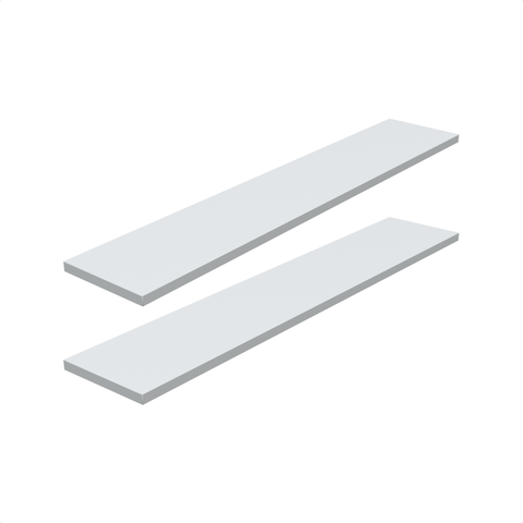 Kit 2 Prateleira Branca 80X15 + Suporte Flutuante Mdf  Organizadora Decoração Cozinha Banheiro Sala