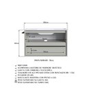 Ver imagem 4 de Gabinete de Banheiro Suspenso 80cm com 1toalheiro 1porta e 1gaveta Bh8030 Arenas com Lavatorio