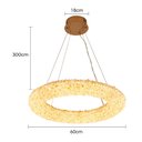 Ver imagem 4 de Lustre Pendente Nordecor Jou 2771 60cm Dourado Brilho Led Bivolt
