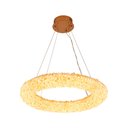 Ver imagem 3 de Lustre Pendente Nordecor Jou 2771 60cm Dourado Brilho Led Bivolt