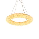 Ver imagem 1 de Lustre Pendente Nordecor Jou 2771 60cm Dourado Brilho Led Bivolt