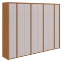 Ver imagem 2 de Guarda-roupa Casal 100% Mdf 8 Portas Easy Glow Amendoa Clean/off White