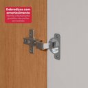 Ver imagem 7 de Guarda-roupa Casal 100% Mdf 8 Portas Easy Glow Amendoa Clean/off White
