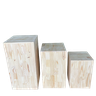 TRIO DE CUBO PINUS DE ENCAIXE - MÓVEIS PARA FESTA DECOR - 1