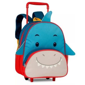 Mochila Escolar Clio Pets Bichinhos com Rodinhas Baby