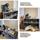 Ver imagem 2 de Móvel Aparador para Cantinho do Café em Mdf Cinza Grafite