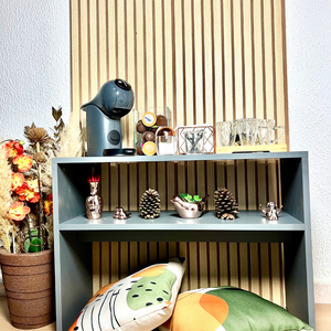 Móvel Aparador para Cantinho do Café em Mdf Cinza Grafite