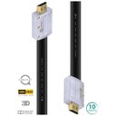 Ver imagem 1 de Cabo Hdmi 2.0 4k Ultra Hd 3d Conexao Ethernet Flat com Conector Desmontavel 10 Metros - H20fl-10