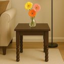 Ver imagem 1 de Mesa Lateral Apoio Quadrada 50cm Madeira Maciça/mdp Multimóveis Cr45331 Imbuia Imbuia