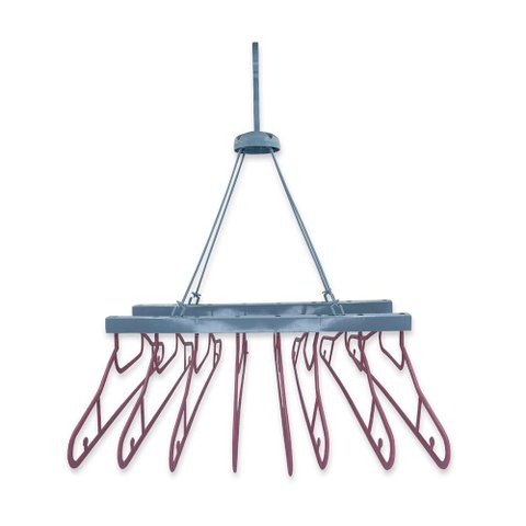 Varal com 8 Cabides Pendure Camisas Camisetas
