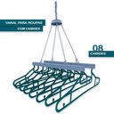 Ver imagem 2 de Varal com 8 Cabides Pendure Camisas Camisetas