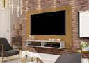 Ver imagem 1 de Painel Suspenso Home Tv até 50 Polegadas 2 Nichos Ipanema:cumaru/off White